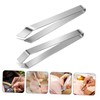 BIUDECO 2pcs Stainless Steel Fish Bone Tweezers Set Precision Meat