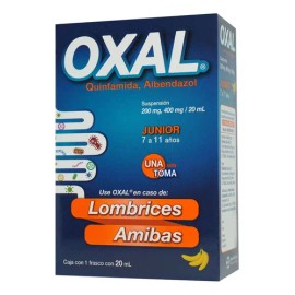 Oxal Suspensión Oral 400 Mg/200 Mg/20 Ml, 1 Frasco 20 Ml