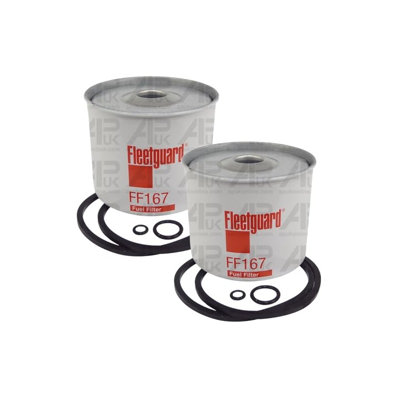 APUK 2x Fleetguard Fuel Filter Replacement for Case International IH