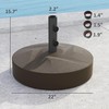 Outsunny Patio Umbrella Base Holder, Heavy Duty Outdoor Umbrella Stand