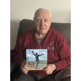 canvas champ LIMITED EDITION Bill Mazeroski AUTOGRAPHED 8x8 Canvas Print Statue Signed HOF 01