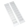 2 Pcs Air Vent Ventilation Grille Aluminium Alloy Rectangular Vent