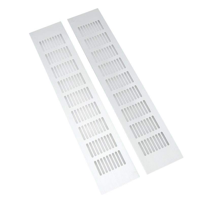 2 Pcs Air Vent Ventilation Grille Aluminium Alloy Rectangular Vent