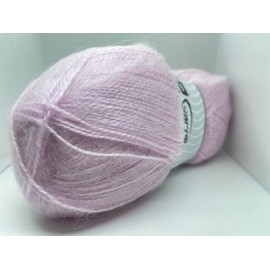 Baby Pink Mohair Pastel Yarn - Premium Acrylic, Wool, Mohair Sport Weight Yarn 100 Gram 546 Yards