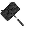 Taiyaki Frypan 4 Grids Non Stick Double Sided with Black