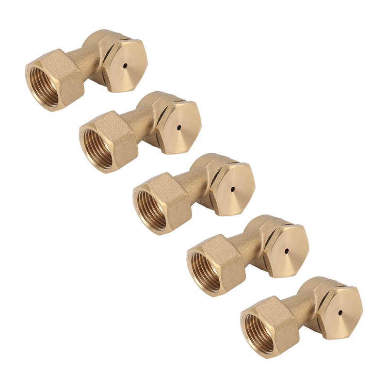 5PCS G1/2in Female Thread Brass Deck Jet Nozzles Durable Waterscape