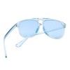 anteojos de sol unisex de moda, color azul y rectangular,
