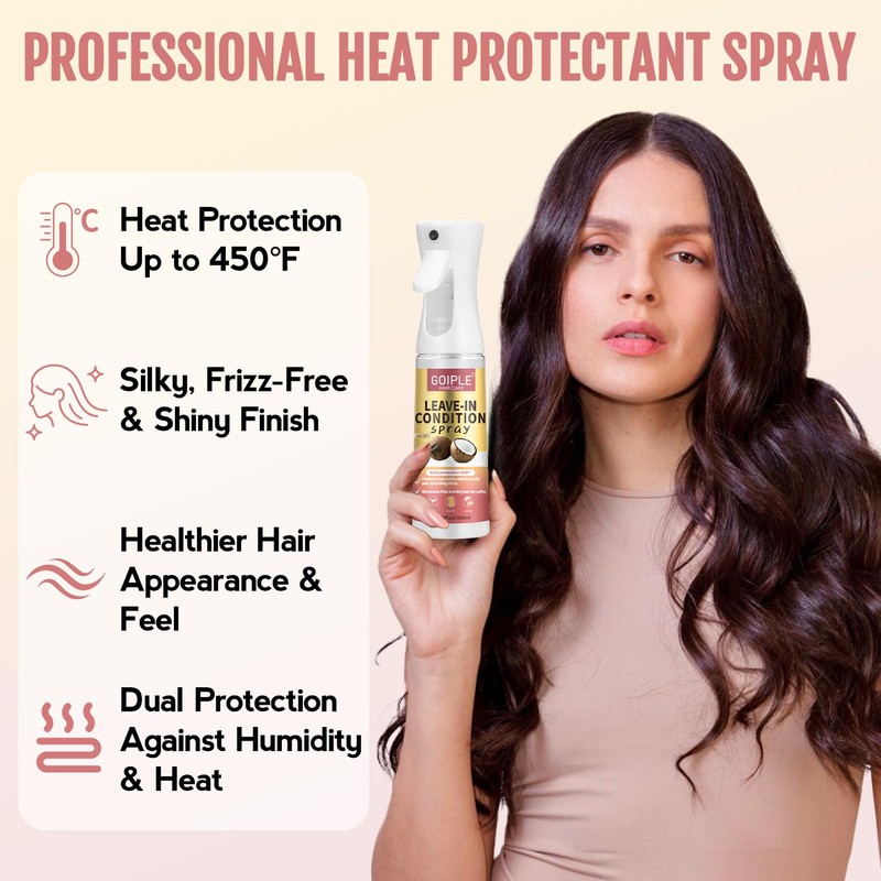Leave In Conditioner & Heat Protectant Spray Smooth Flyaways Add