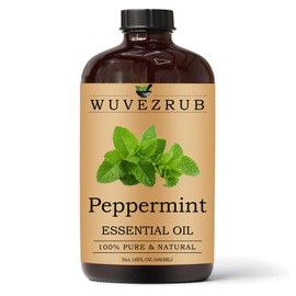 Peppermint Essential Oils 480ML- Pure and Natural Peppermint Essential Oil for Aromatherapy Diffuser,Soap Making & DIY - Peppermint /16 Fl Oz
