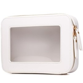 Bolsa de maquillaje transparente pequeña bolsa de cosméticos y artículos de cambiador impermeable bolsa de viaje para mujer, bolsa de maquillaje para 