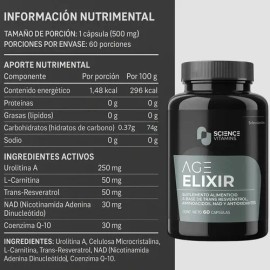 Urolitina A 250 Mg  Nad  Resveratrol Vitalidad Y Energía                                                                                              