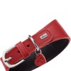 HUNTER Greyhound Collar Love, Colour: Red/Black, Soft, Robust Cowhide Leather,