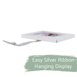 Lighthouse Christian Products 25th Anniversary Metallic Silver 4 x 3 Metal Mini Picture Frame Christmas Ornament