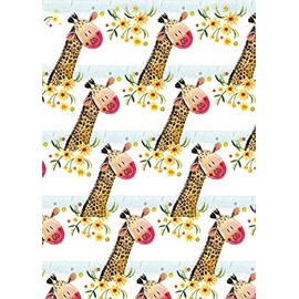 ALEX CLARK Giraffe Bagged Gift WRAP & Tags