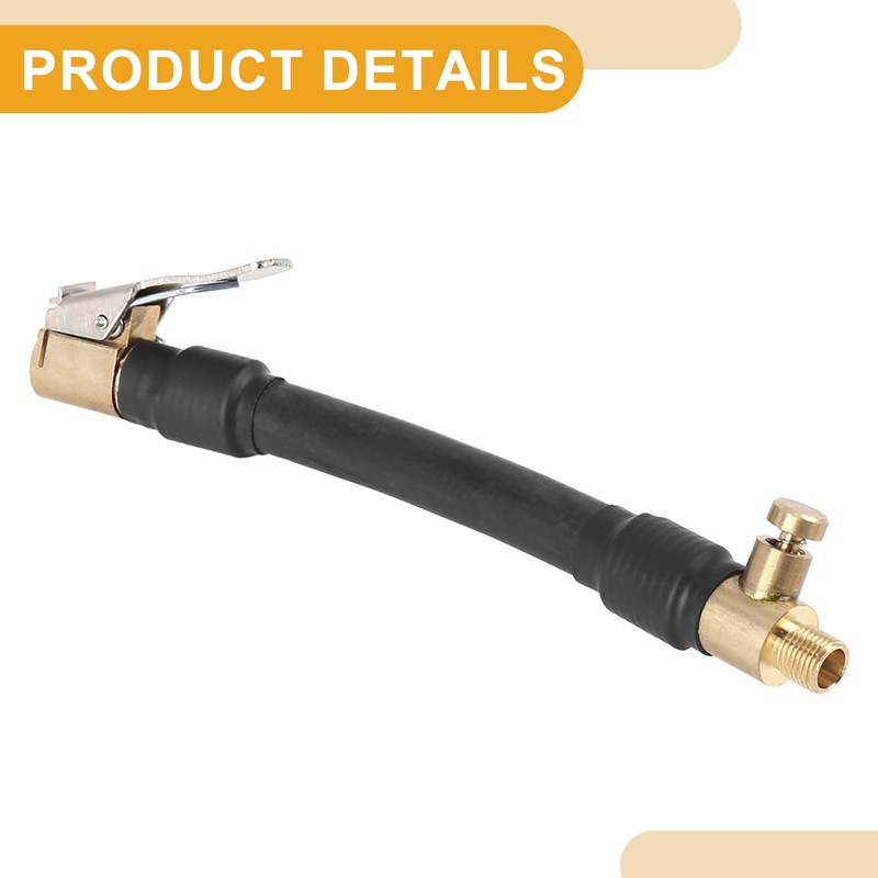 Partuto 1 Pcs 10cm Universal Air Inflator Hose Adapter -