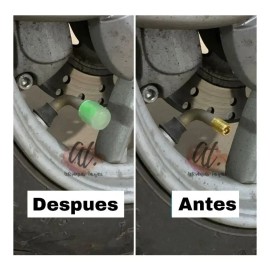 Tapon Luminoso Para Valvula De Llanta Fluorescente 8pz                                                                                                