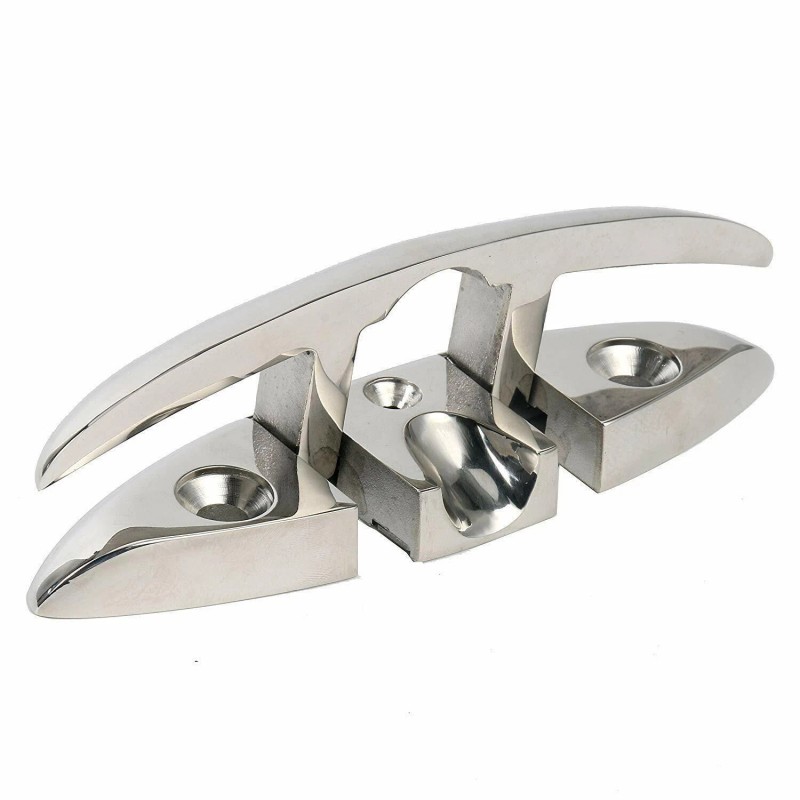 Amarine Made 4PCS 6 Inch Marine Boat Dock Mooring Cleat