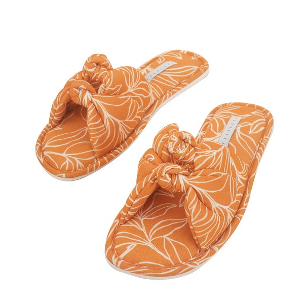 EUXTERPA Women's Slippers, Indoor, Lightweight, Quiet, Cute, Room Shoes, Portable, Comfortable, Anti-Slip, Open Front, For Guests, Room Use, orange