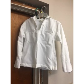 US NAVY ENLISTED WOMEN'S WHITE DRESS JUMPER CRACKER JACK TOP SAILOR UNIFORM 6WP
