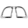 2 Pcs Chrome Plated ABS Rear Bumper Fog Light Lamp