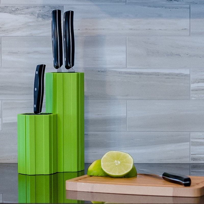 Kapoosh Hex-Connex Universal Knife Caddy- 5 Inch Lime Green
