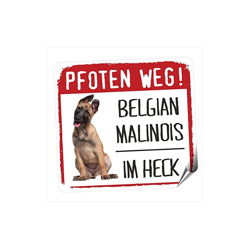 siviwonder Belgian Malinois Paws Way Small Car Sticker Dog Sticker