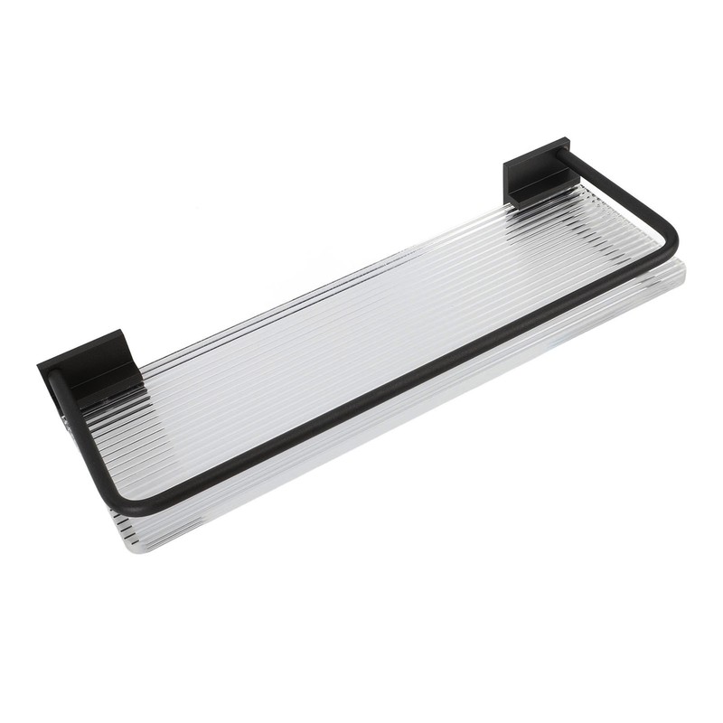 Floating Shelf Space Aluminum Acrylic Wall Mounted Decorative Storage Shelf