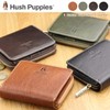 Hush Puppy Italian Leather Cowhide Round Zipper Bi-fold Wallet, green