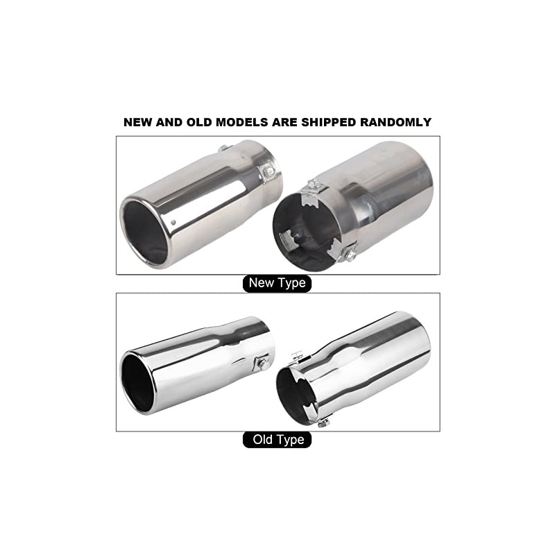 Car Exhaust Tailpipe, Modification Stainless Steel Exhaust Tailpipe (Flat)