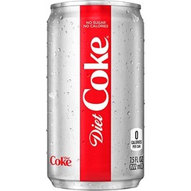 Diet Coke Mini-Cans, 7.5 fl oz (Pack of 24)