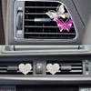 findTop 4 Piezas Clips de Ventilación de Coche, Female Bling