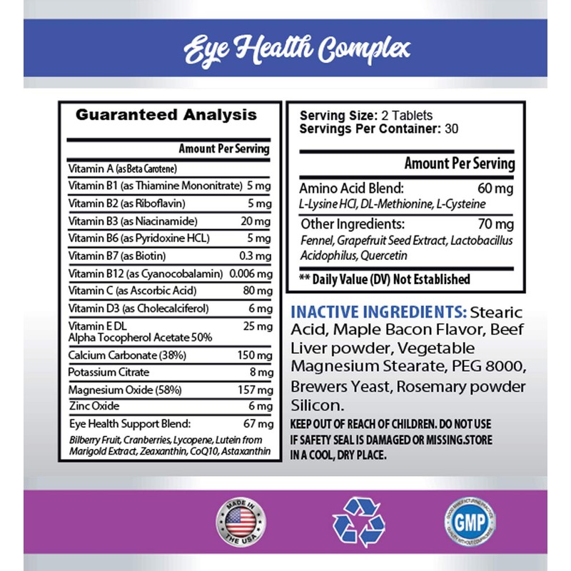 PET SUPPLEMENTS cat Vision - Cats Eye Health Complex -