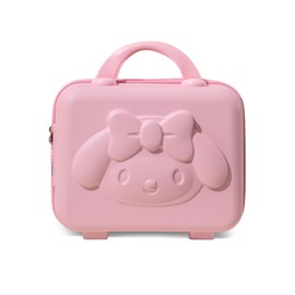 Balakaka Cosmetic Case with Handle and Zip, Women's Beauty Case Hard Shell Waterproof Makeup Bag Lightweight Cosmetic Case Hard Case for Travel Trips 31 x 15 x 22 cm, pink