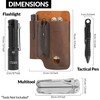 NUTUCH Leather EDC Multitool Sheath | Leather EDC Belt Organizer