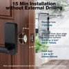 Smart Door Lock 6-in-1 Front Door Lock with Keypad Black