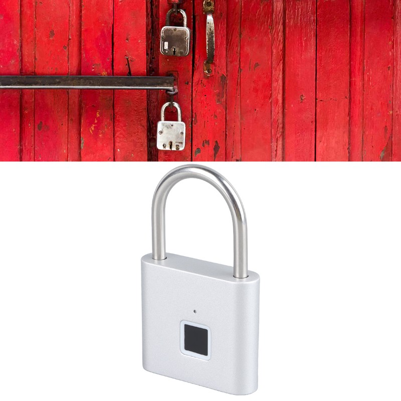 Fingerprint Padlock High Security Fast Unlocking Waterproof Long Lasting Smart