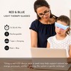 2-in-1 Red & Blue Light Therapy Glasses for Eye Comfort
