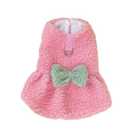 AIMALL Spring & Autumn Pet Clothes - Teddy Bear Dog Dress and Kitten Ice Cotton Skirt, Cute and Cozy Outfit for Small Dogs and Cats