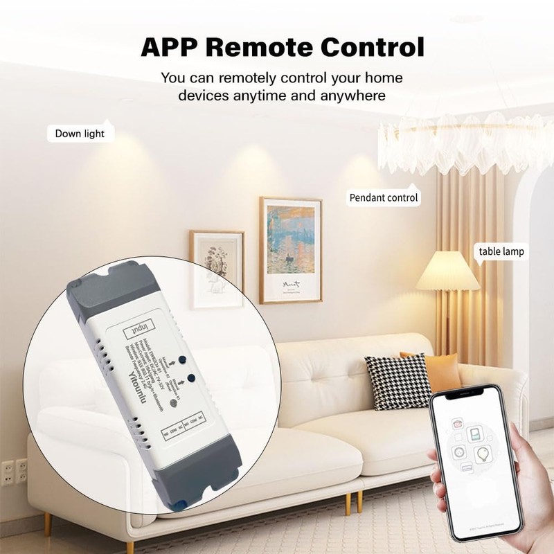 EWeLink 2CH 7-32V WiFi RF Wireless Switching Relay, Point Self-Locking