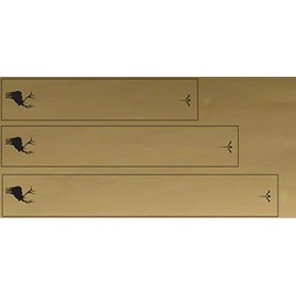 White Water Archery Metallic Gold Background Elk Silhouette Arrow Wraps 15pc (10” Length- 1.4” Width)