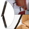 Jiozermi 2Pcs Bronze Lid Support Hinges, Left and Right Folding