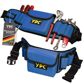 YPC ProBelt Professional Tool Belt with Large Nail Pocket, 7 Pockets and a Hammer Loop, Empty Tool Bag, Tool Belt Bag, Craft Belt