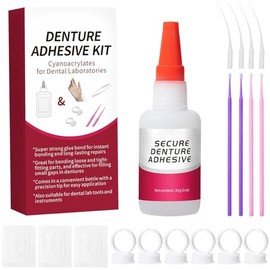 Dental Lab Dental Glue (1 oz) - Crack Repairs, and Securing Loose Teeth, Offering Instant, Long Lasting Bond for Days to Weeks