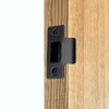 Strike Plate Matt Black Latch Door Frame + Dust Box