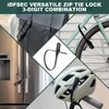 iDFSEC Zip Tie Lock, Adjustable Cable Tie with Stainless Steel