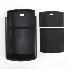 PIUGILH Car Storage Box Centre Console for V@W ID.4 X/ID.6 X/ID.6 CROZZ, Non-Slip Mat Storage Compartment for V@olk@swa@gen Accessories, Storage Box for Armrest Car Accessories