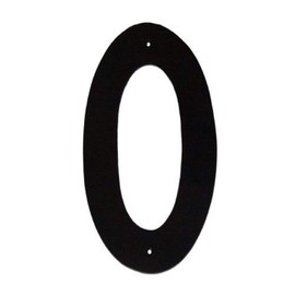 Montague Metal Products Helvetica Font Individual House Number, 0, 4-Inch