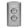 Aluminium Power Strip 2-Way I Grey