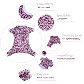 CuteBone Dog Christmas Pajamas Puppy Onesies Small Dogs Soft Pjs Coat Cat Apparel Comfy Pet Clothes Outfit Doggie Bodysuit P226S