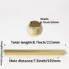 SYZOW 6 Pack Gold Drawer Pulls Brushed Gold Cabinet Pulls,Kitchen